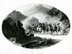 Kommer tilbake fra innhøstingen, 1842
